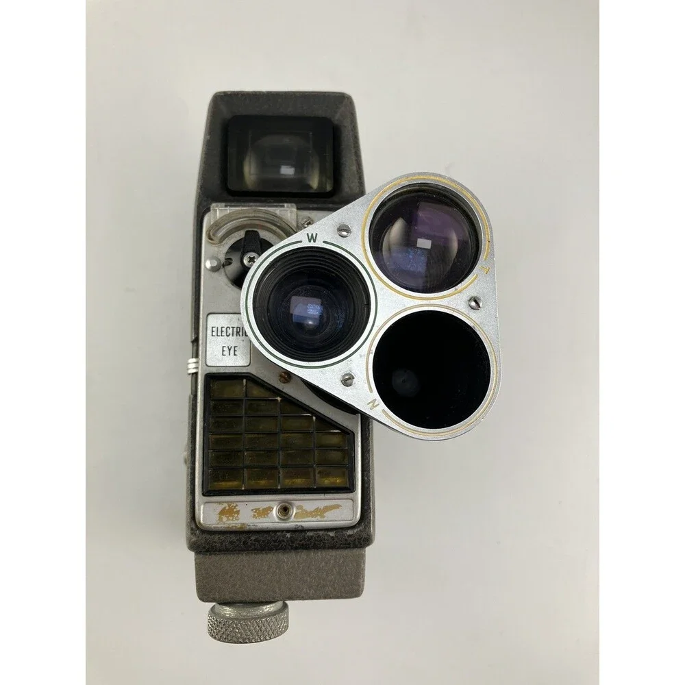 Vintage Bell & Howell Perpetua Electric Eye 8mm Camera w/ FILTER - No Handle
